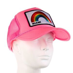 Aviator Nation Pink Miami Baseball Cap OS